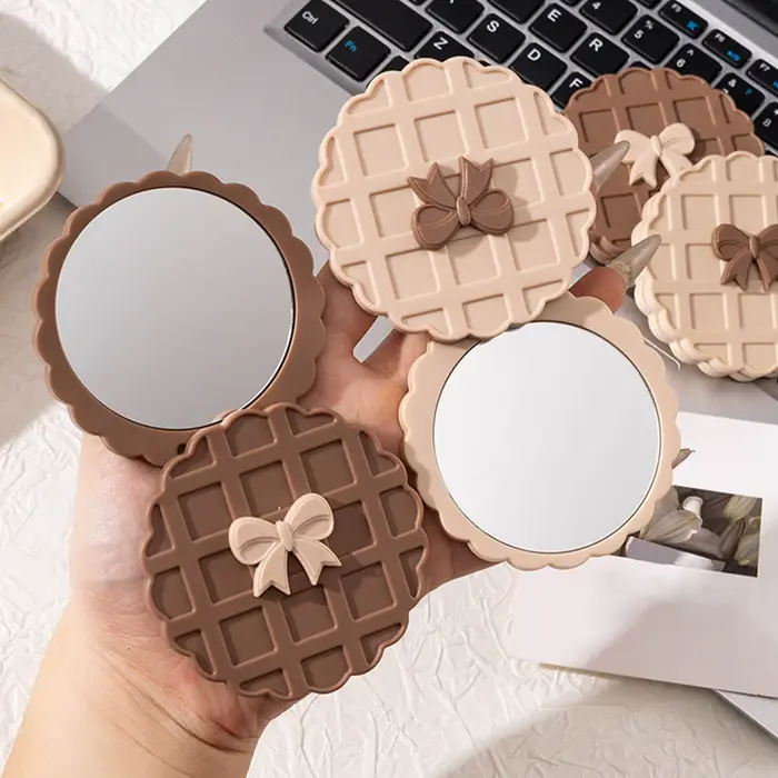 Mini miroir de poche, miroir de voyage portable pour femmes