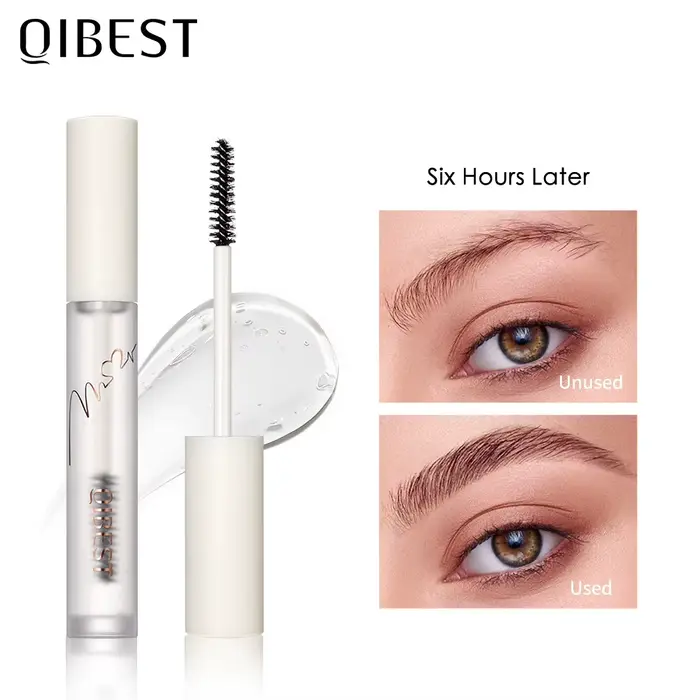 Gel fixateur pour sourcils transparent QIBEST |   Manteau à sourcils imperméable et résistant à la t