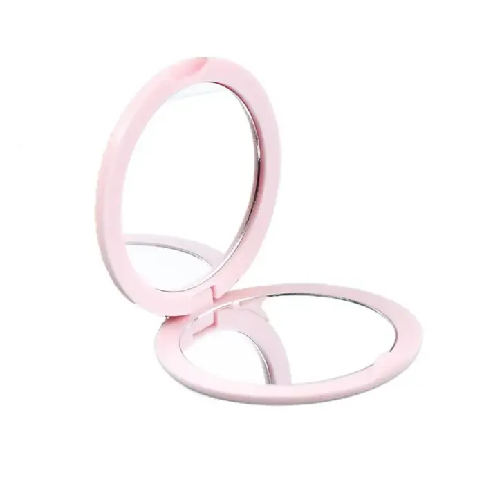Miroir rond double face créatif, mignon et pliable, petit miroir de maquillage rond, décoration d'in