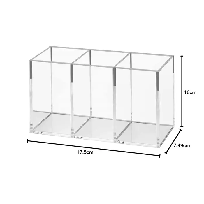 Organisateur de pinceaux de maquillage Transparent, plateau de rangement de maquillage, organisateur