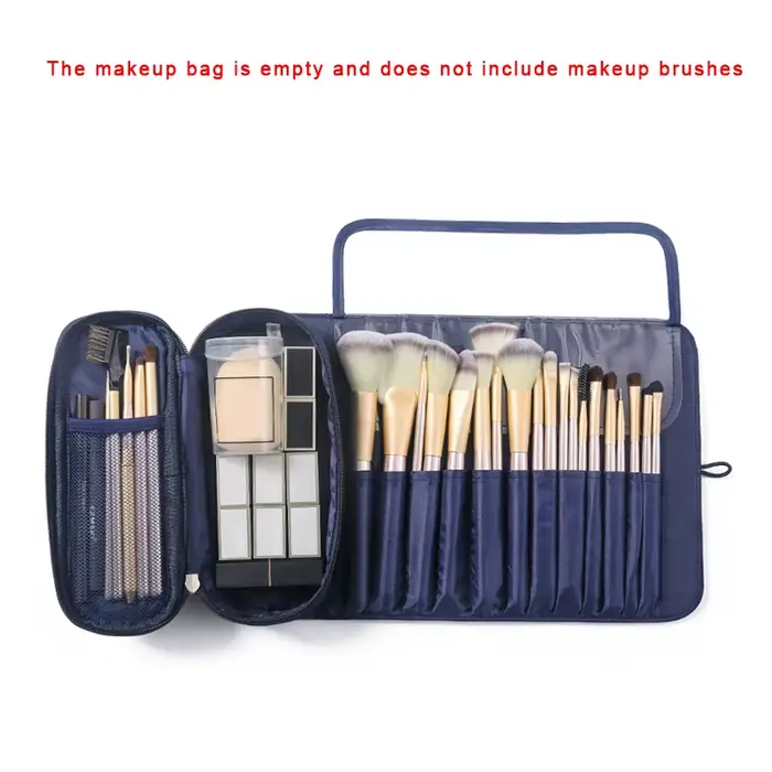 Trousse de maquillage pour femmes, sac à pinceaux cosmétiques, organisateur de voyage, pinceaux de m