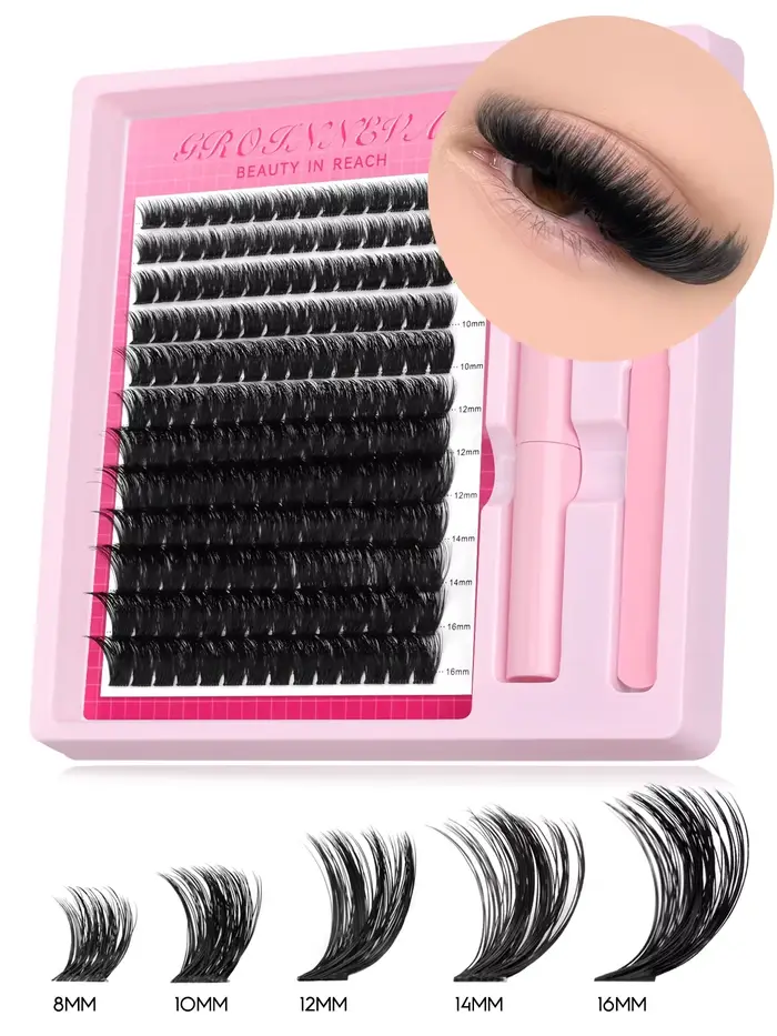 GROINNEYA Kit de grappes de cils
