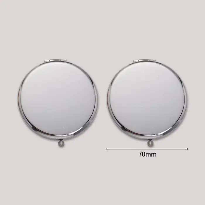 1 miroir de maquillage portable, mini miroir pliable, miroir de retouche double face, miroir de poch