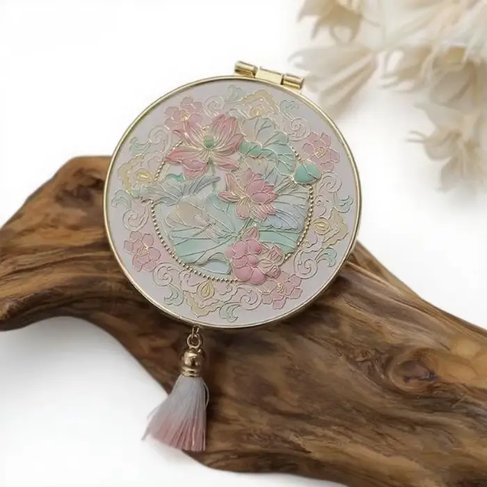 Nouveau miroir de maquillage portable avec style ancien