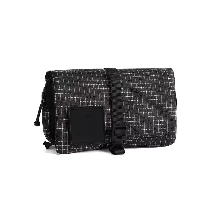 Sac de toilette portable imperméable à suspendre avec plusieurs compartiments pour la randonnée, le 