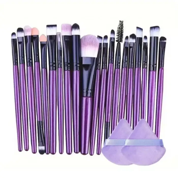 20 pièces ensemble de pinceaux de maquillage pinceau Eyeliner