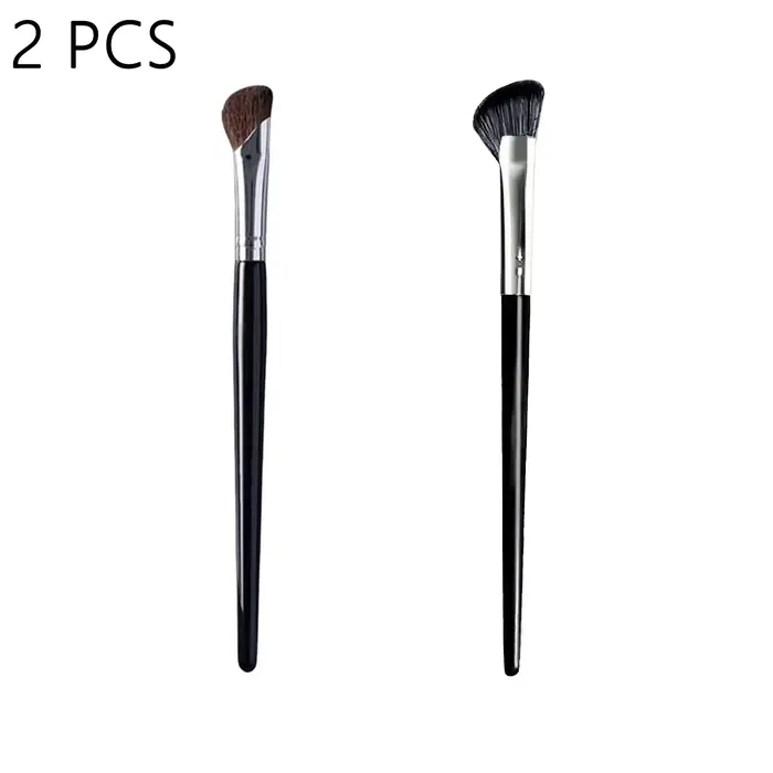 2 pinceaux professionnels pour le contour du nez, idéaux pour le contouring du nez et des joues