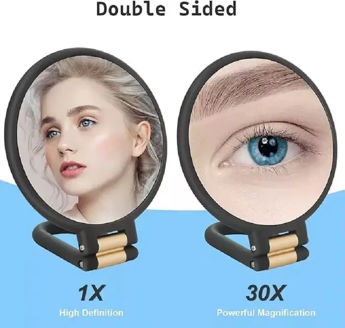 Miroirs grossissants à main avec poignée