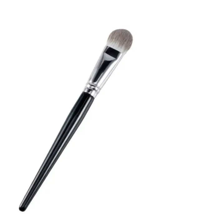 17CM coeur de pêche fard à joues brosse soyeuse en forme de langue poudre Blush crème pinceaux cheveux doux tête plate