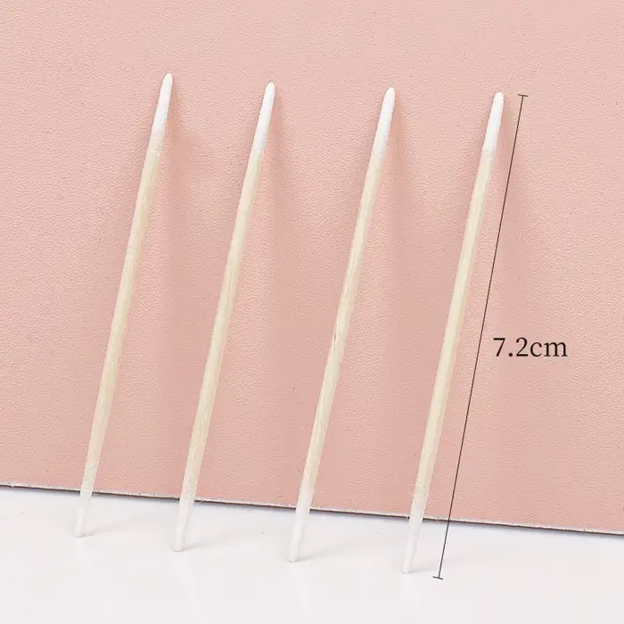 Coton-tige jetable en bois, Ultra-petit, Double extrémité, 100 pièces, Micro brosses, Extension de c