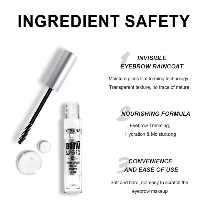 Gel à sourcils imperméable – Anti-taches, tenue longue durée pour un look naturel – Cadeau idéal pour la Saint-Valentin et la fête des mères pour les femmes