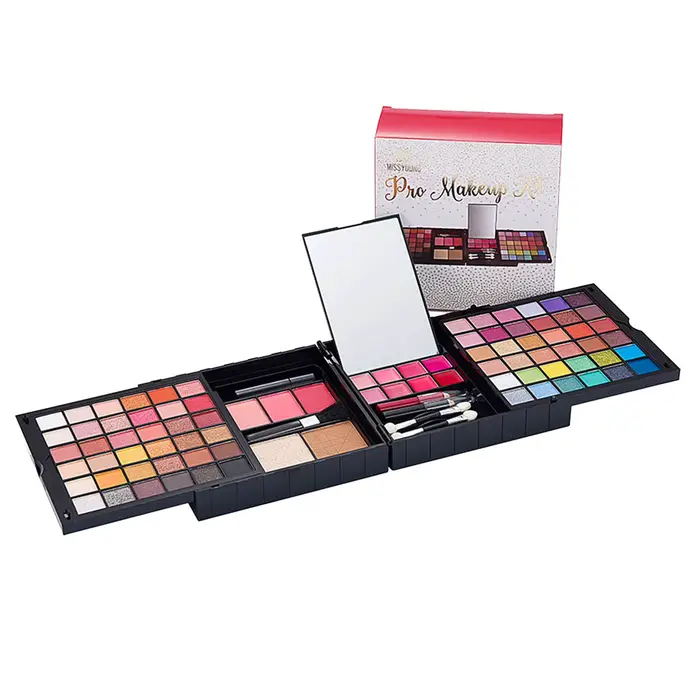 Kit de démarrage de maquillage, ensembles de maquillage professionnels avec étui Transparent, coffre