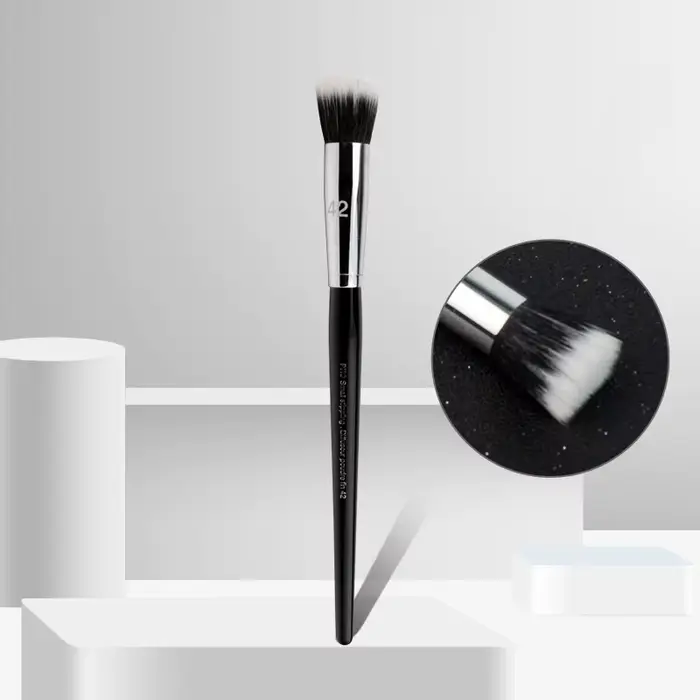 Pinceaux de maquillage Pro Small Stippling S # 42 petits détails partiels surligneur fard à joues pi