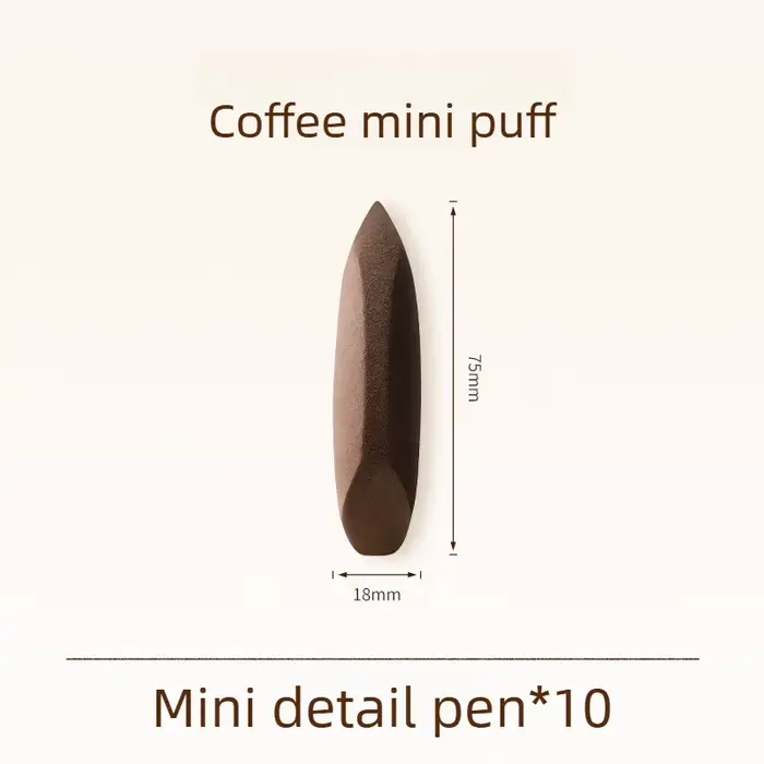 10 Pcs Detail Mini Halo Magic Brush Ultra Soft Makeup Sponge Blender Latex Free Wet Dry Dual Use Hyd